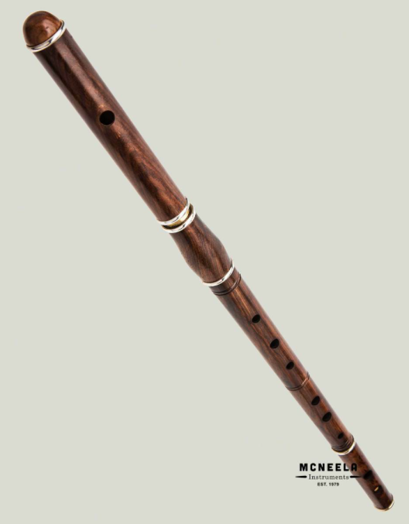 The McNeela Cygnet Irish Rosewood Flute
