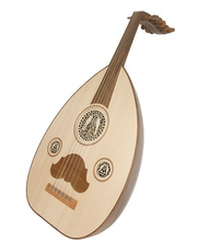 Load image into Gallery viewer, Mid East Arabic Oud 11 String Walnut w/ Gig Bag
