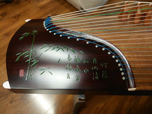 Load image into Gallery viewer, Guzheng Chinese Zither Harp 53&quot; 21-String w/ Custom Engravings
