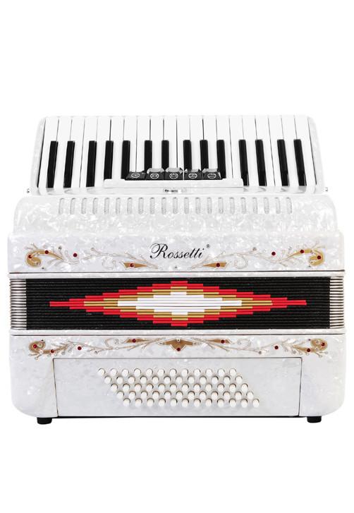 Rosetti Professional Piano Accordion 60 Bass 34 Keys 5 Switches