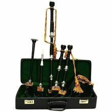 Load image into Gallery viewer, Great Highland Professional Bagpipes African Black Wood Full Imitation Mounts w/ Hard Case
