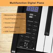 Load image into Gallery viewer, Glarry GPP-202 88-Key Home Portable Full Weighted Hammer-action Digital Piano
