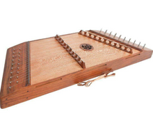 Load image into Gallery viewer, Roosebeck Hammered Dulcimer 10/9 Sheesham w/ Lacewood Hammers
