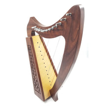 Load image into Gallery viewer, Celtic 12 String Solid Rosewood Baby Harp w/Gig Bag, Strings, Key

