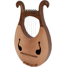 Load image into Gallery viewer, Mid-East 17 Inch Lyre Harp 8 String w/ Tuner
