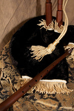 Load image into Gallery viewer, Roosebeck Black Velvet Medieval Bagpipes w/Rexine Cover
